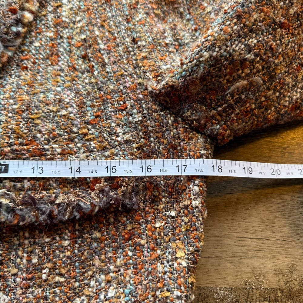 saks fifth avenue Folio Suit jacket Skirt Set tweed Size 8 (blazer 10) Wool USA - Picture 10 of 11